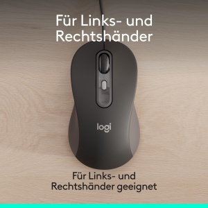Mouse Logitech Signature Wired M520 USB-C Plug-and-Play Grafit Silent Touch - Img 5