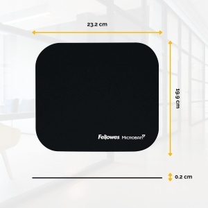 Mouse pad Fellowes Microban Antibacterian Negru Suprafata Antiderapanta - Img 5