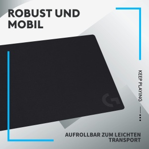 Mouse pad pentru jocuri Logitech G G240 din panza, optimizat pentru senzori de jocuri, frecare moderata a suprafetei, covor de mouse antiderapant, accesorii pentru jocuri Mac si PC, 340 x 280 x 1 mm - Img 6