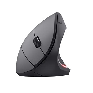Mouse vertical fara fir Trust Verto, mouse ergonomic fara fir, prevenirea bratului mouse-ului/cotului de tenis (sindrom RSI), 800-1600 DPI, mouse fara fir pentru dreptaci, PC, computer, laptop, Mac, cu baterii - Img 11