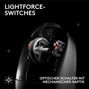 Mouse wireless gaming Logitech G PRO X Superlight 2 60g 44K DPI USB-C Negru - Img 5