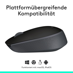 Mouse wireless Logitech M170 24 GHz Nano USB 12 luni autonomie Negru - Img 7
