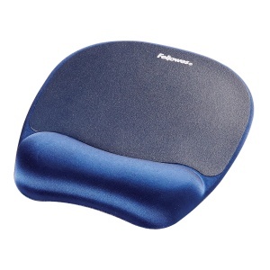 Mousepad ergonomic Fellowes Everyday cu suport pentru incheietura spuma memory albastru