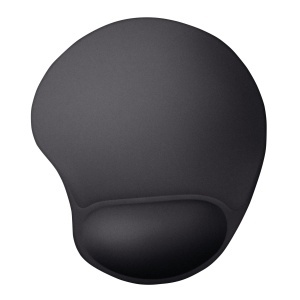 Mousepad ergonomic Yeddi cu gel, negru, 23.6 x 20.5 cm