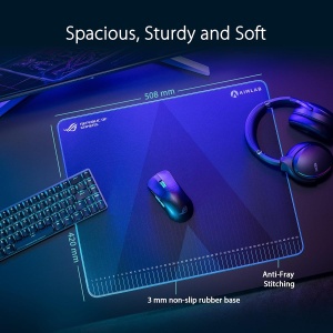 Mousepad Gaming ASUS ROG Hone Ace Aim Lab Edition, 508 x 420 mm, Negru - Img 3