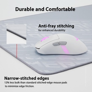 Mousepad gaming ASUS ROG Scabbard II Arctic Gray XXL suprafata rezistenta la apa si praf 900x400 mm - Img 3