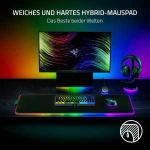 Mousepad gaming hibrid Razer Strider Chroma, 19 zone RGB, XL, negru - Img 3