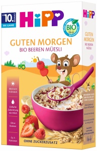 Muesli Bio cu Fructe de Padure HiPP 8 x 200g, fara zahar adaugat, cu cereale integrale - Img 3