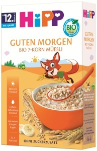 Muesli Bio HiPP 7-Cereale, 8 x 200g, fara zahar adaugat, ideal pentru copii - Img 3