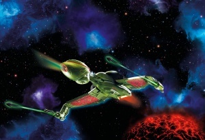 Nava spatiala PLAYMOBIL Star Trek Klingonenschip Bird-of-Prey cu 6 figurine si efecte de lumina - Img 2