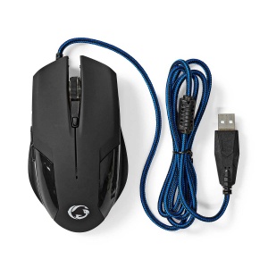 NEDIS Gaming Mouse - Cu fir - 1200/2400 / 4800/7200 DPI - DPI reglabil - Numar de butoane: 6 - Butoane programabile - Dreptaci - 1,50 m - Fara iluminare - Img 7