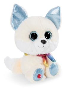 NICI Glubschis Schneefuchs Nounuk 15cm Alb Plus Moale Cu Ochii Sclipitori