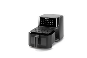 nutribullet Crisplite Vision NBA0811DG, friteuza cu aer, 8L, control digital 80-200deg, fara PFAS, 8 setari automate, control tactil, cos sigur pentru masina de spalat vase, 2000W, negru mat - Img 4