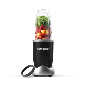 nutribullet Pro, putere de 900 wati, usor si rapid de utilizat, compact, usor de curatat, cu ceasca de 700 ml, blender smoothie, aparat de smoothie, blender electric, NB904B, negru - Img 1