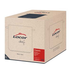Oala de supa Lacor 50136 cu capac, 36 cm, argintie - Img 6