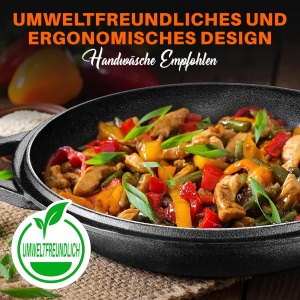 Oala din fonta NutriChef, 26 cm, 3.5 litri, negru mat - Img 4