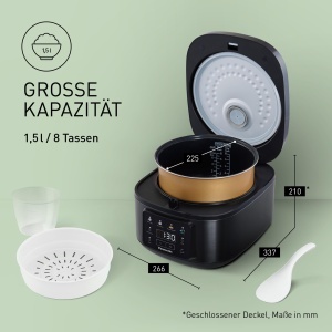 Oala electrica de gatit Panasonic SR-DA152KXE, 1.5 litri, negru - Img 6