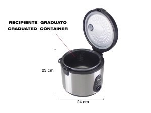 Oala electrica pentru gatit orez Beper P101VAP002, 625 g, functie pastrare caldura, antiaderenta - Img 3