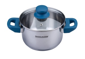 Oala Fackelmann Essential 16 cm Otel inoxidabil Manere ergonomice Albastru