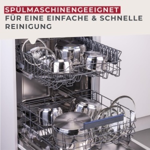 Oala Fackelmann Lara cu capac 16 cm din inox, ergonomica, rezistenta la caldura - Img 9