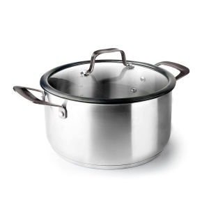 Oala Lacor 47028 din inox 1810, capacitate 8,3 litri, inductie, 28cm