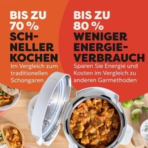 Oala multifunctionala Instant Pot 7-in-1 38L Meersalz Alb - Img 7