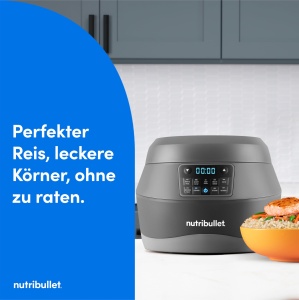 Oala multifunctionala Nutribullet EveryGrain Cooker NBRC605DG 600W 10 cesti Gri - Img 2