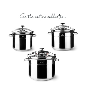 Oala sub presiune Lacor Pro-Classic 22 L, Aluminiu, 34 cm, Gri - Img 6