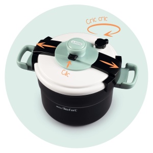 Oala sub presiune Smoby Tefal, model original, cu capac detasabil, 10 cm - Img 4