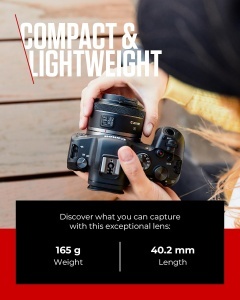Obiectiv Canon RF 16mm F2.8 STM, Ultraweitwinkel, 165g, ideal pentru Vlogging - Img 6