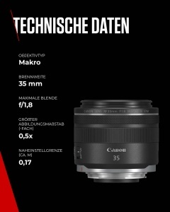 Obiectiv Canon RF 35mm F1.8 MACRO IS STM, Stabilizator 5 trepte, Compact - Img 8