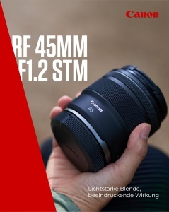 Obiectiv Canon RF 45mm F1.2 STM - Festbrennweite, F1.2, 400g - Img 2