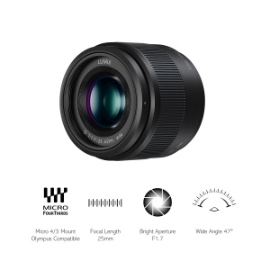 Obiectiv Panasonic Lumix G 25mm F17 Negru Micro 43 Compact si Usor - Img 3