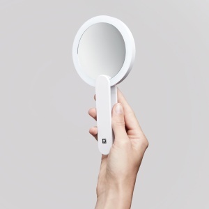 Oglinda cosmetica ZWILLING cu LED, 10x marire, reincarcabila, alba - Img 3