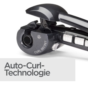Ondulator automat BaByliss Curl Secret Ionic 2 C1300E 2 accesorii interschimbabile 190-230degC negru - Img 2