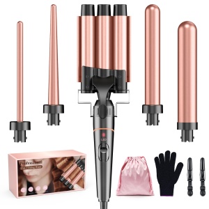 Ondulator cu 3 Tubi BESTOPE PRO, 5 in 1, Ceramica, Temperatura Reglabila