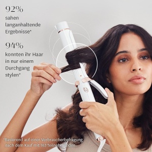 Ondulator T3 SinglePass Curl, 32 mm, 5 temperaturi, alb - Img 3