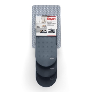 Organizator de incaltaminte Rayen 3 perechi Suprafata anti-alunecare Culoare gri