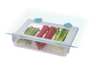 Organizator frigider Joseph Joseph FridgeStore TransparentTurcoaz 78x313x255 cm