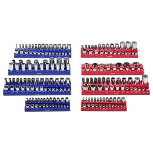 Organizator magnetic VEVOR QJ7333-8pc 8 piese compatibil cu 199 chei tubulare SAE si metrice - Img 9