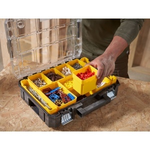Organizator STANLEY FatMax FMST82967-1, cu 10 compartimente, transparent - Img 4