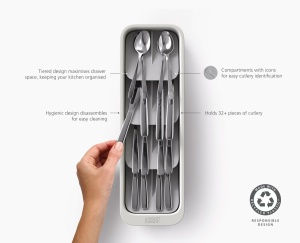Organizator tacamuri Joseph Joseph DrawerStore Compact Design compact Plastic reciclat - Img 5