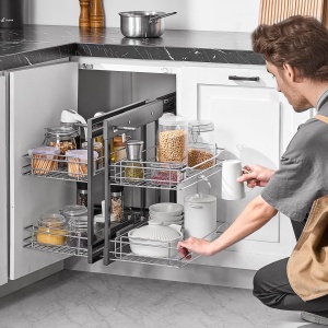 Organizator VEVOR YG-XGW-4-9-2 2 Niveluri 4 Cosuri Carbon Otel Cromat - Img 8