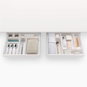 Organizer modular Rayen, set 8 piese, alb, adaptabil, robust - Img 3
