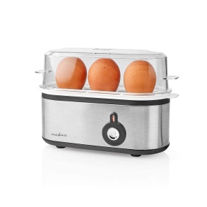 Ouale fierte Nedis Capacitate 3 oua, Inox, Spalare la masina - Img 3