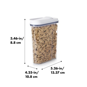 OXO Good Grips POP Muesli Dispenser Large 42 L - Borcan de depozitare cu capac pentru depozitarea etansa a muesli si cerealelor gradina albaopulenta - Img 2