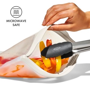 OXO Good Grips Punga Reutilizabila din Silicon 335 ml Culoare Ovaz - Img 5