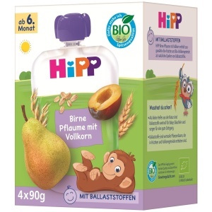 Pachet HiPP Bio Quetschie cu Para si Pruna, 16 buc, fara zahar adaugat, vegan - Img 3