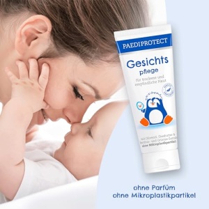 PAEDIPROTECT Face Care Baby & Kids Cream 75 ml, fara parfum si fara microplastice, crema de fata piele uscata, sensibila, ingrediente vegane de ingrijire calmanta si hranitoare, lotiune de ingrijire a pielii bebelusilor - Img 4