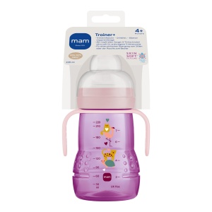 Pahar de invatare MAM Trainer, 220 ml, tropffrei, model broasca testoasa - Img 2